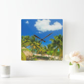 Tropical beach resort, Belize Vierkante Klok (Huis)