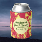Tropical Beach Resort met Palm Trees Design Blikjeskoeler