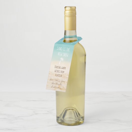 Tropical Beach Sand is de Nieuwe Sneeuw Schattigee Flessenhanger (Schuin)