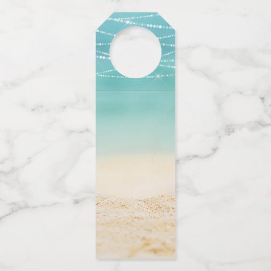 Tropical Beach Sand is de Nieuwe Sneeuw Schattigee Flessenhanger (Achterkant)