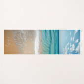Tropical Beach Sand Ocean Aangepaste naam Yogamat (Voorkant (horizontaal))