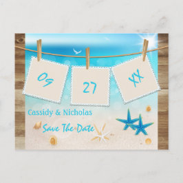 Tropical Beach Save the Date Briefkaart