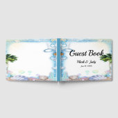 Tropical Beach Seashell Bruiloft Gastenboek (Volledig)