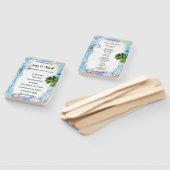 Tropical Beach Seashell bruiloft programma fans Handwaaier (Niet-gemonteerd)