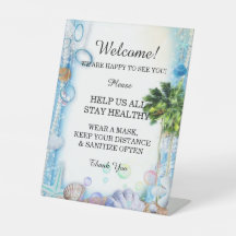 Tropical Beach Seashell Bruiloft Veiligheid