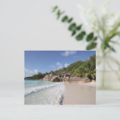 Tropical Beach, Seychelles, Indian Ocean Briefkaart (Staand voorkant)