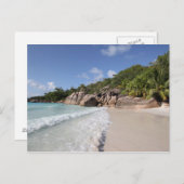 Tropical Beach, Seychelles, Indian Ocean Briefkaart (Voorkant / Achterkant)