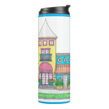 Tropical Beach Shop Thermische Tumbler; Turqouise