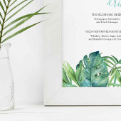 Tropical Beach Signature Drinken Trouwbord Poster