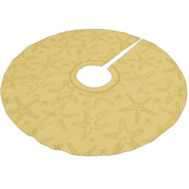 Tropical Beach Starfish Sand Colored Seashell Kerstboom Rok