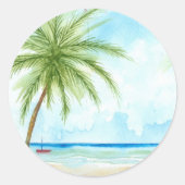 Tropical Beach Sticker (Voorkant)