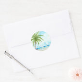 Tropical Beach Sticker (Envelop)
