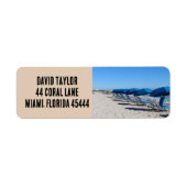 TROPICAL BEACH stoelen Retouradres Labels (Voorkant)