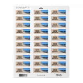 TROPICAL BEACH stoelen Retouradres Labels (Full Sheet)