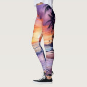 Tropical Beach Sunset #1 Leggings (Links)