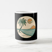Tropical Beach Sunset Coffee Mug Koffiemok (Center)