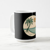 Tropical Beach Sunset Coffee Mug Koffiemok (Voorkant links)