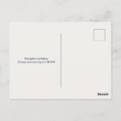 Tropical Beach Sunset Destination Wedding Postcard Briefkaart (Achterkant)