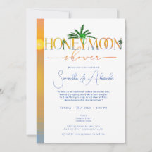 Tropical Beach Sunset Huwelijksreis Couples Douche