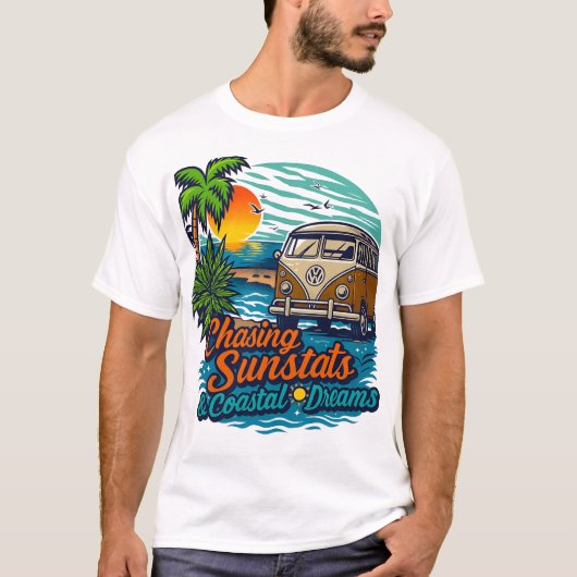 Tropical Beach T-shirt | Summer VibT-Shirt (Voorkant)