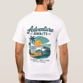  Tropical Beach T-shirt | Summer VibT-Shirt (Achterkant)