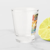 Tropical Beach Tiki Bar Party Shot Glas (Links)