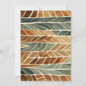 Tropical Beach Tiki Party Douche Uitnodiging (Achterkant)