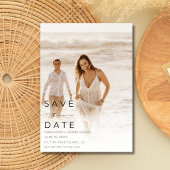 Tropical Beach Trouwfoto Save the Date
