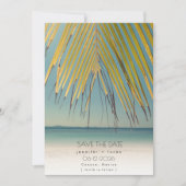 Tropical Beach Trouwfoto Save the Date (Voorkant)