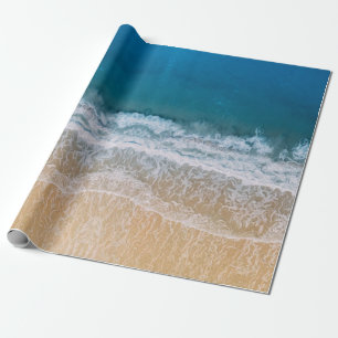 Tropical Beach Turquoise Blue Zee Cadeaupapier