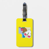 Tropical Beach Vacation Coconut Flowers Flip Flops Bagagelabel (Achterkant verticaal)