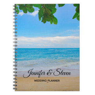 Tropical Beach Vakantie Eiland Bruiloft Planner Notitieboek