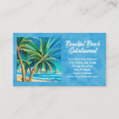 Tropical Beach Vakantie Eiland Kunst Reizen Visitekaartje (Voorkant)