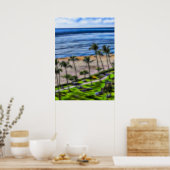 Tropical Beach Vakantie Zon en Zand Maui Hawaii Poster (Keuken)