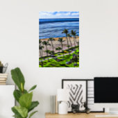 Tropical Beach Vakantie Zon en Zand Maui Hawaii Poster (Thuiskantoor)