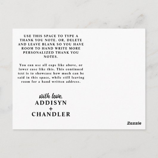 Tropical Beach Vibes Oerwoud Monstera laat Bedankt Briefkaart (Achterkant)