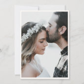 Tropical Beach Watercolor Photo Save the Date Kaart (Achterkant)