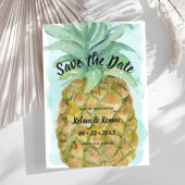 Tropical Beach Waterverf ananas bruiloft Save The Date