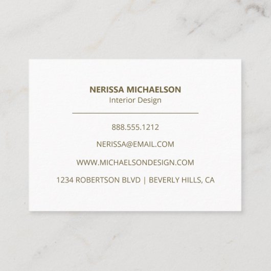 Tropical Beach Waterverf Hibiscusbloem en palmbloe Visitekaartje (Achterkant)