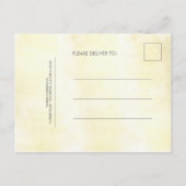 Tropical Beach Waterverf Save the Date Aankondigingskaart (Achterkant)