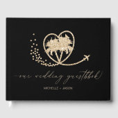 Tropical Beach Wedding Destination Passport Gastenboek (Voorkant)