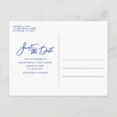 Tropical Beach Wedding Save the Date  Aankondigingskaart (Achterkant)