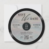 Tropical Beach Wedding Save the Date Muzikant QR (Voorkant)