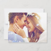 Tropical Beach Weduwfoto Aankondiging (Achterkant)