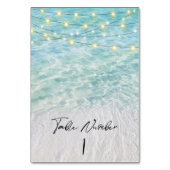 Tropical Beach Zee- en strijklichten Kaart (Achterkant)