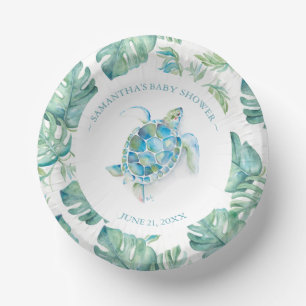 Tropical Beach Zee Turtle Baby shower Papieren Kommen