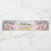 Tropical Beach Zeester Bruiloft Welkom Waterfles Etiket (Enkel label)