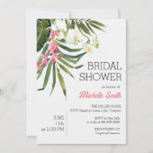 Tropical Beach Zomer Bruidsdouche Uitnodiging (Voorkant)