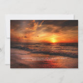 Tropical Beach Zomer Bruiloft Save the Date Kaart (Achterkant)