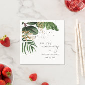 Tropical Beach zomer elegante bruiloft Servet (Insitu)